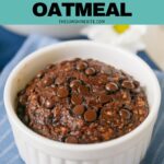 brownie baked oatmeal pin.